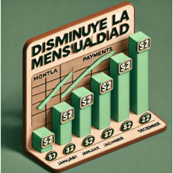disminuye mensualidad